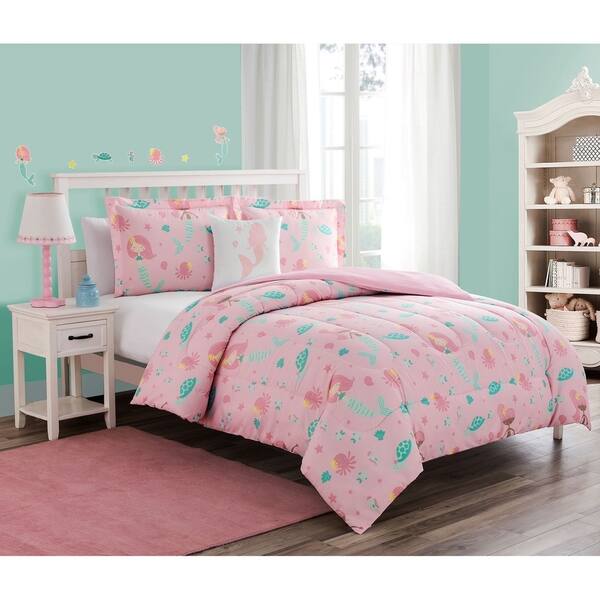Shop Sea Princess 4pc Comforter Set With Decorative Pillow On