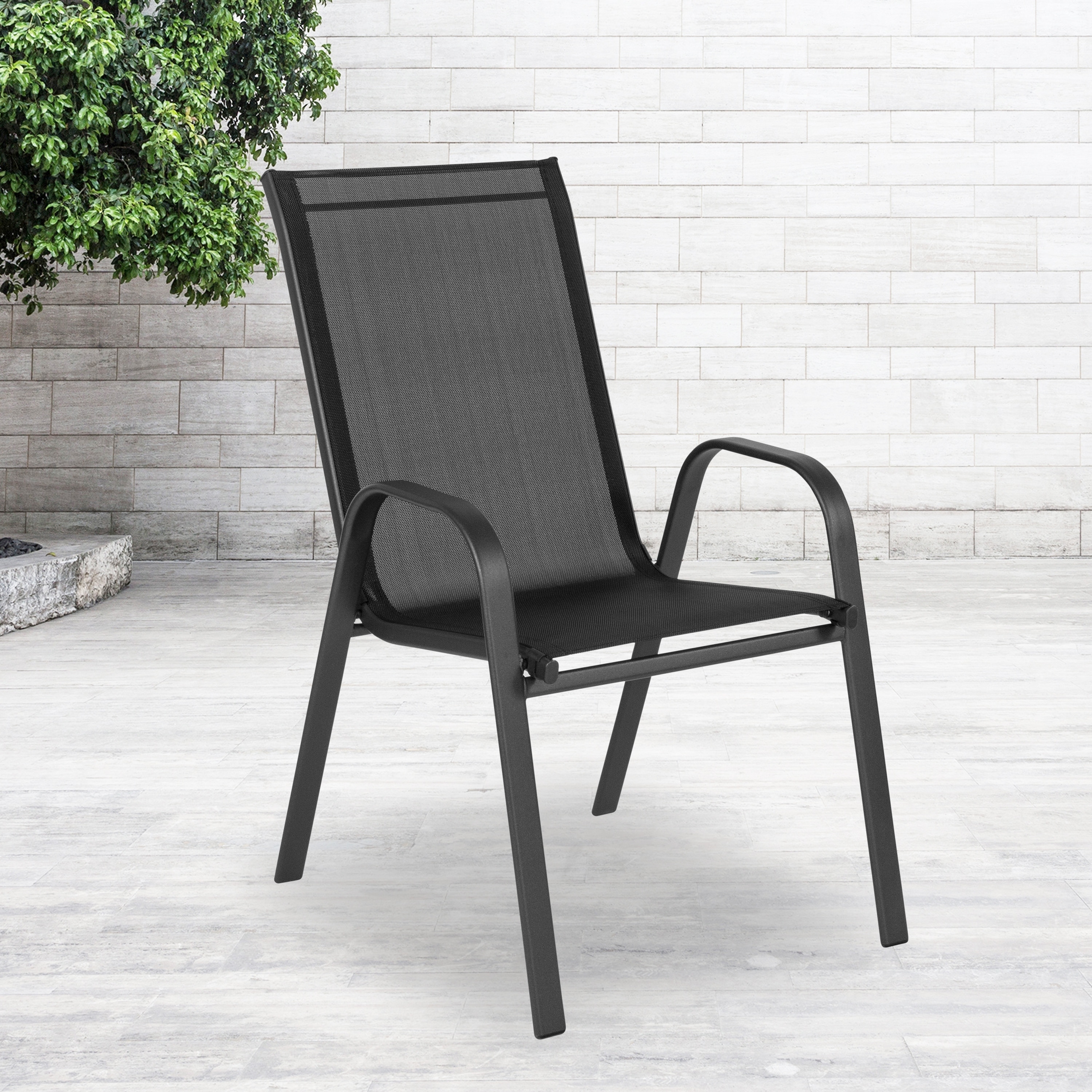 Sling Patio Stack Chair 21 25 W X 29 D 36 H Free Sling Patio Stack Chair 21 25 W