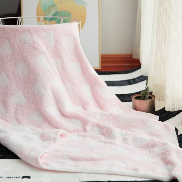 Shop Chenille Baby Blanket Soft Throw Blanket For Cribs And