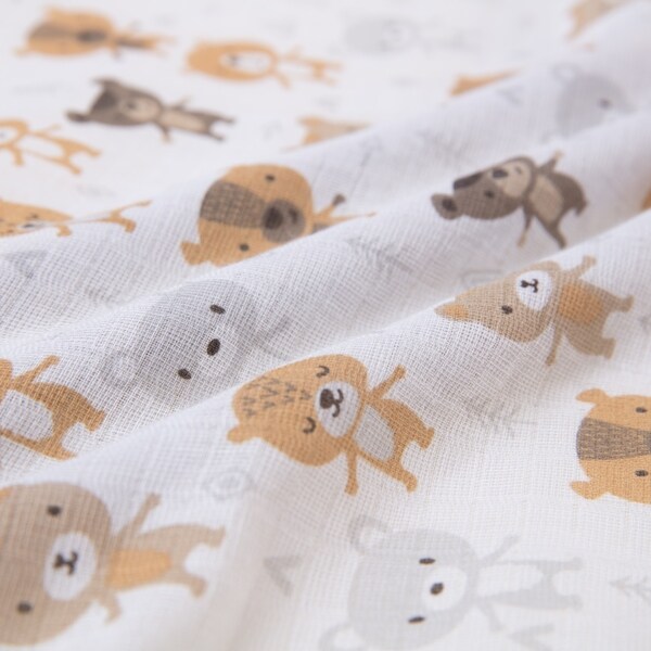 muslin cot bed sheets
