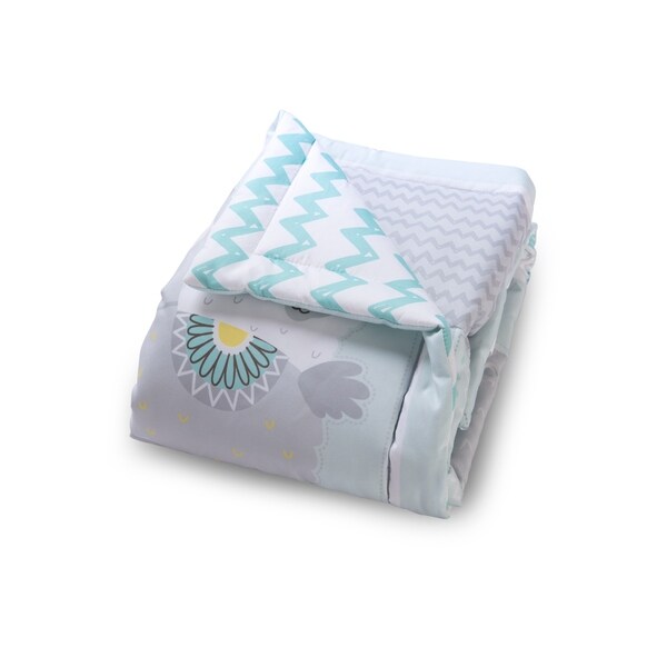 Blue Desert Animals 3 Piece Crib Baby Bedding Set