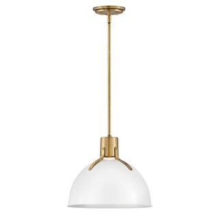 Hinkley Argo 1-Light Pendant in Polished White