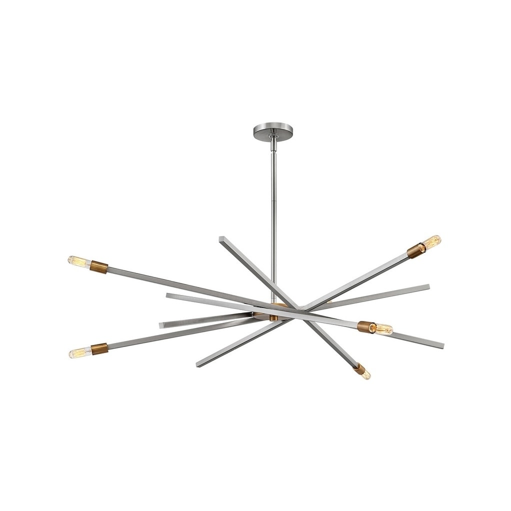 Hinkley Archer 6-Light Chandelier in Brushed Nickel - Chandeliers For Bedrooms by Overstock.com