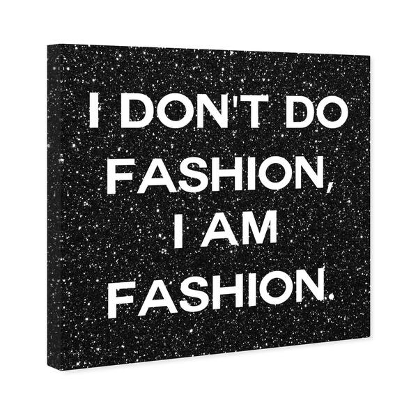 Shop Oliver Gal I Am Fashion Black Glitter Typography And Quotes