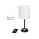 preview thumbnail 33 of 86, LimeLights Stick Lamp with USB charging port and Fabric Shade