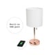 preview thumbnail 76 of 86, LimeLights Stick Lamp with USB charging port and Fabric Shade