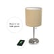 preview thumbnail 82 of 86, LimeLights Stick Lamp with USB charging port and Fabric Shade