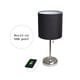 preview thumbnail 4 of 86, LimeLights Stick Lamp with USB charging port and Fabric Shade