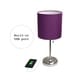 preview thumbnail 68 of 86, LimeLights Stick Lamp with USB charging port and Fabric Shade