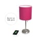 preview thumbnail 61 of 86, LimeLights Stick Lamp with USB charging port and Fabric Shade