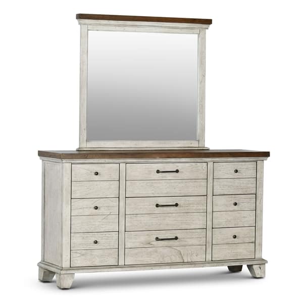 Shop The Gray Barn Overlook Two Tone Dresser And Mirror