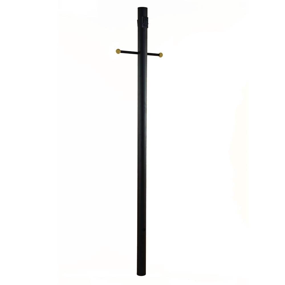 Acclaim Lighting 7' Lamp Post with Photocell, Outlets and Cross Arm