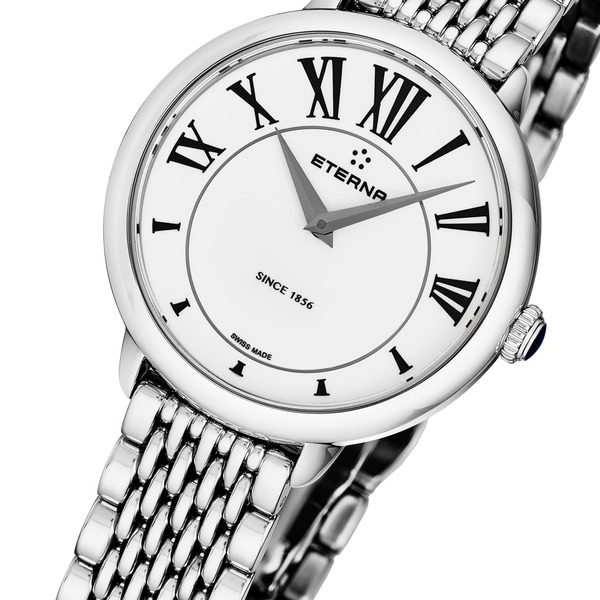 white quartz watch