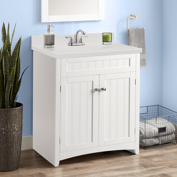 Shop Copper Grove Radnevo Bathroom Vanity Cabinet With Resin Basin