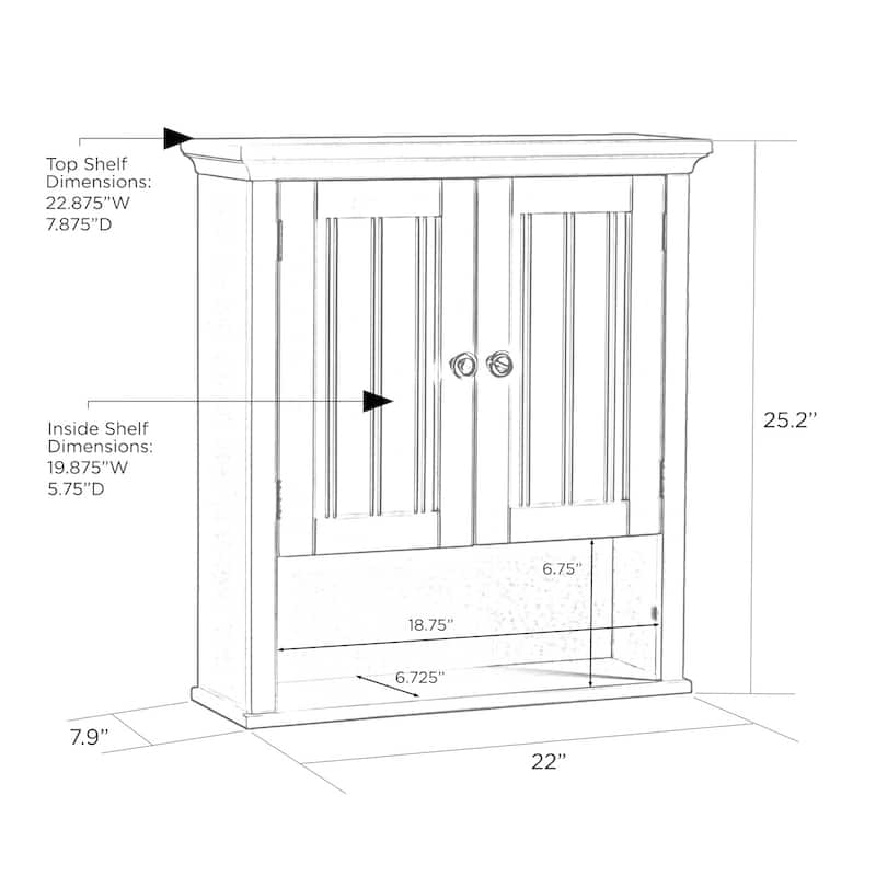 Copper Grove Radnevo 2-door Wall Cabinet with Shelves