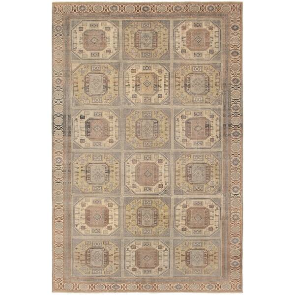 Shop Hand Knotted Antalya Vintage Khaki Wool Rug On Sale Overstock 26386484