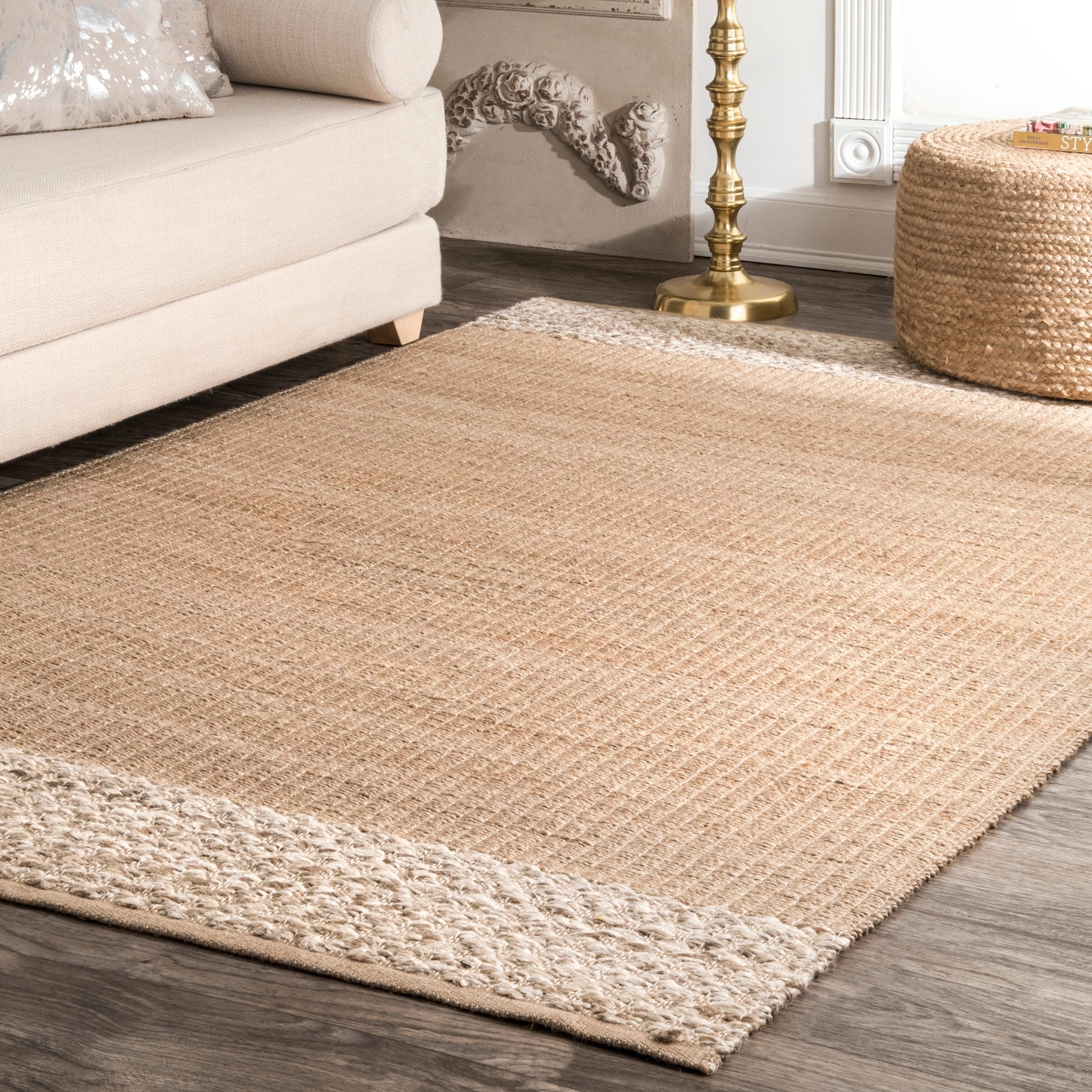 The Curated Nomad Konoval Flatweave Jute Natural Fibers Natural 5' x 8