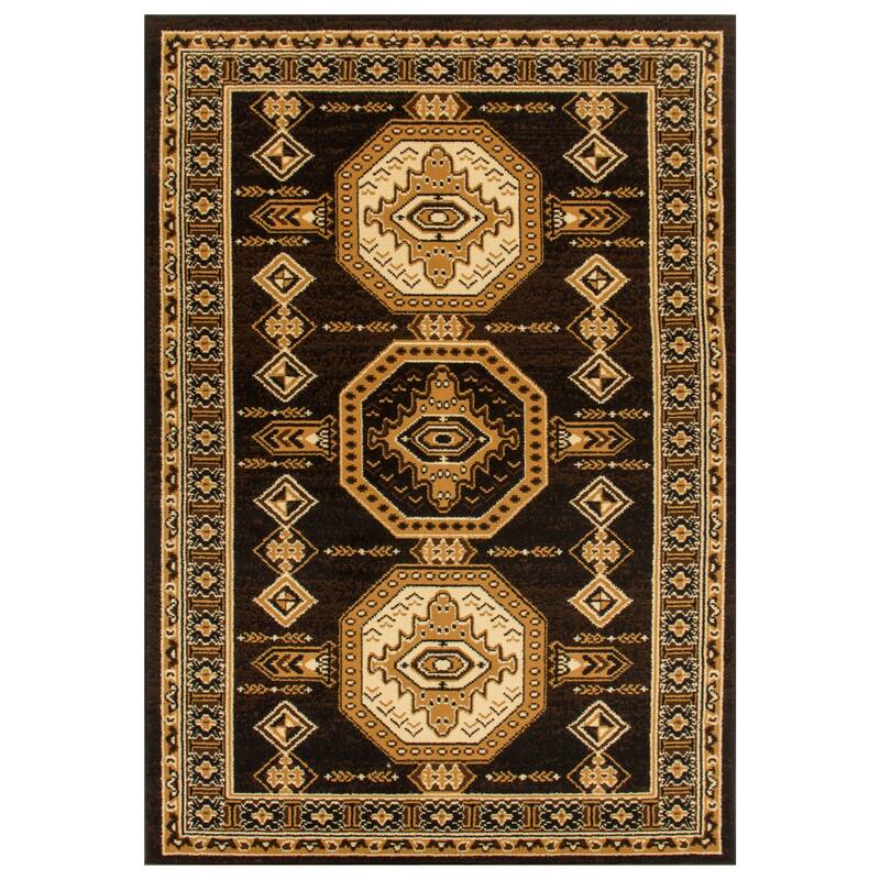 Southwestern Rustic Geometric Indoor Runner or Area Rug by Superior