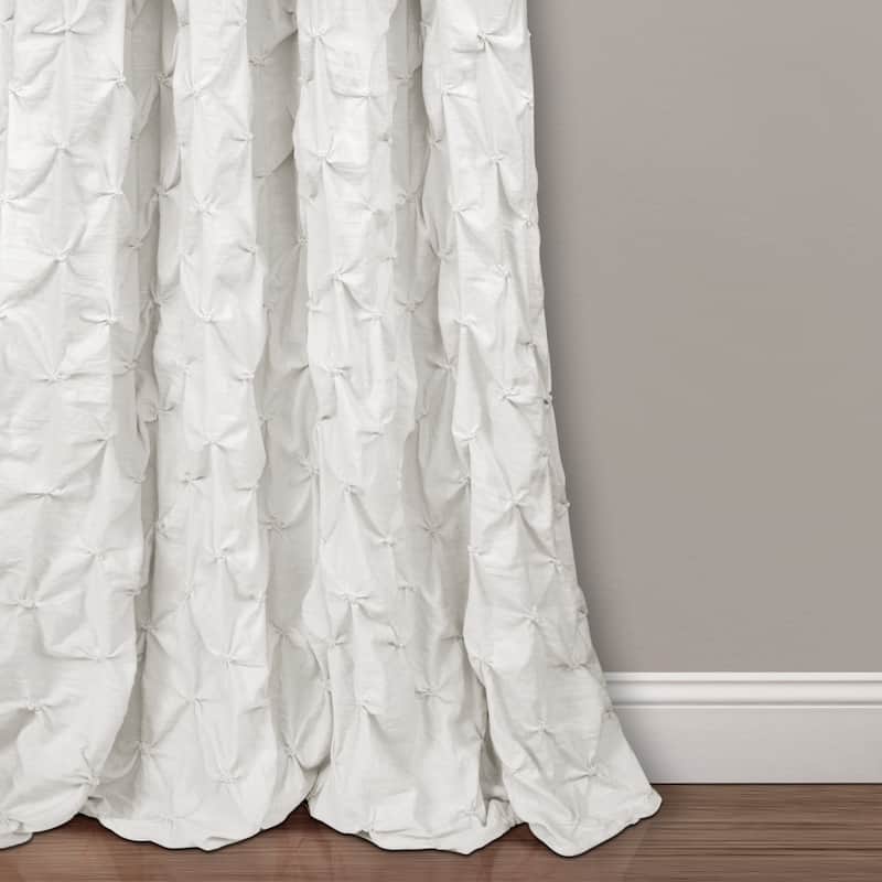 Lush Decor Ravello Pintuck Window Curtain Single Panel