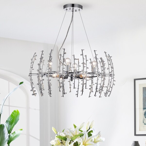 chrome twig ceiling light