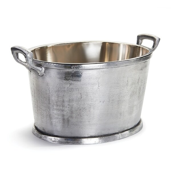 Hamilton Aluminum Antique Silver Beverage Tub With Liner