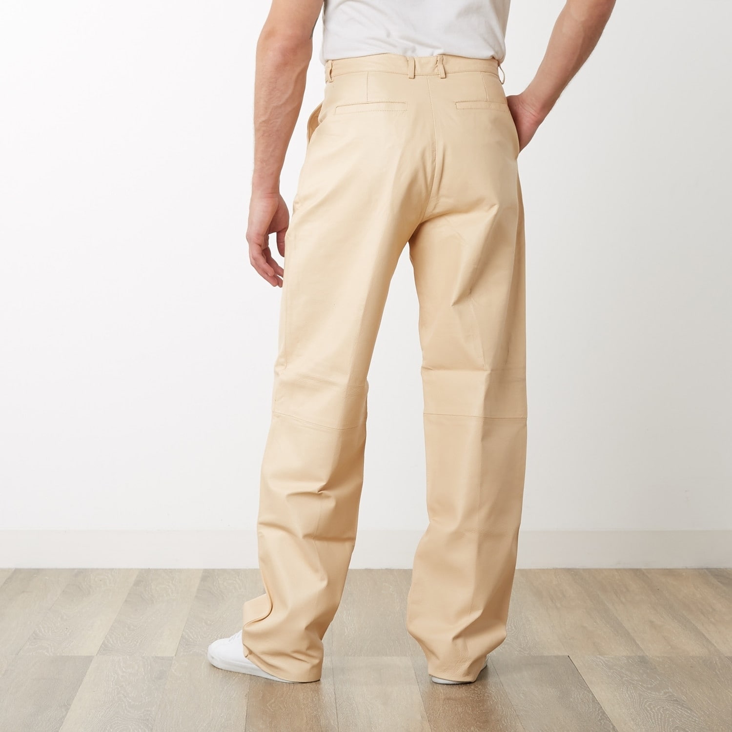 mens leather dress pants