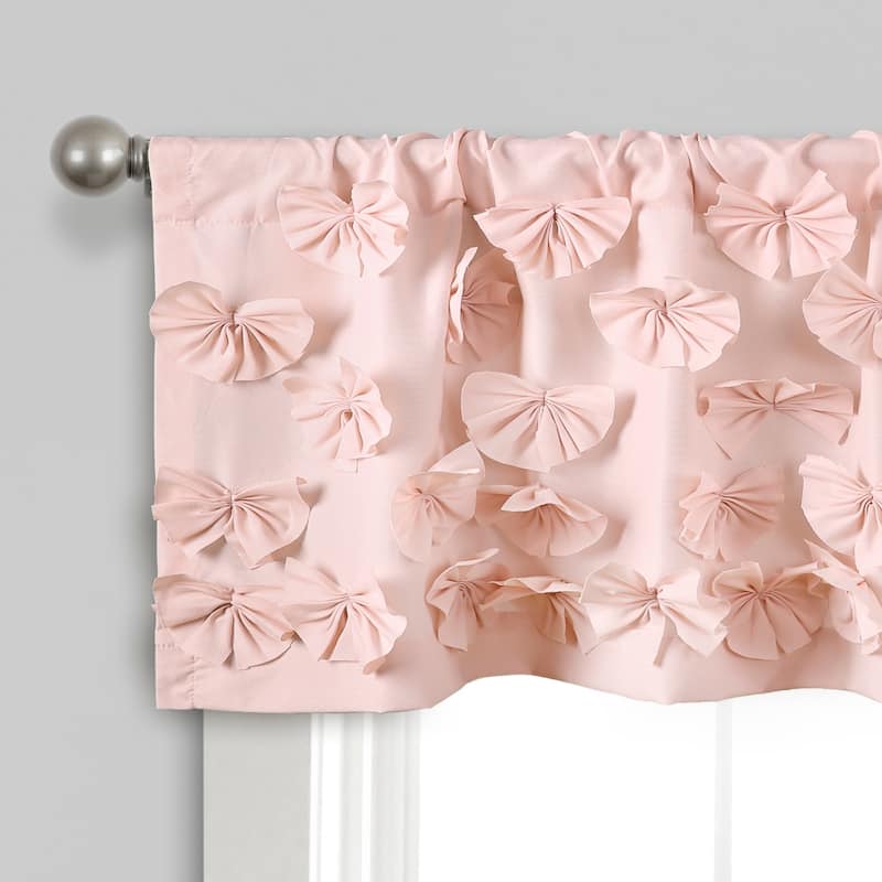 Silver Orchid Turpin Window Curtain Valance - 18" x 52" - 18" x 52"