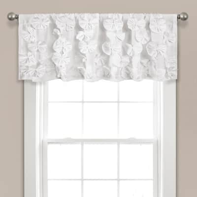 Silver Orchid Turpin Window Curtain Valance - 18" x 52" - 18" x 52"