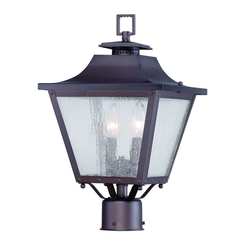 Lafayette 2-light/17.5-inch Architectural Bronze Post Mount