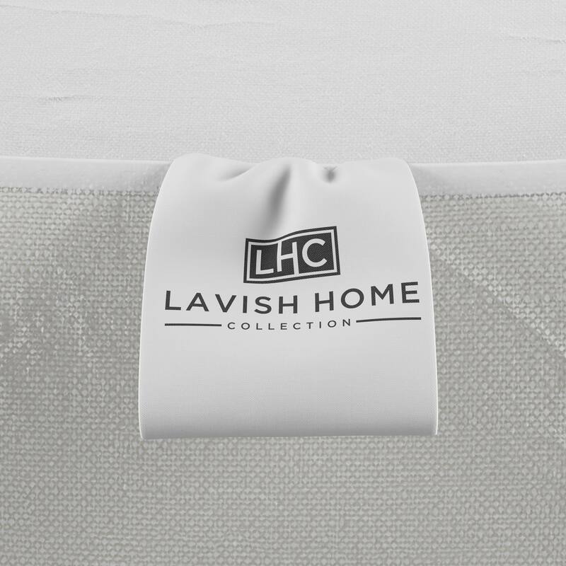 Padded Mattress Cover-100% Cotton Overstuffed Quilted Skirted Bed Protector Topper by Lavish Home - White