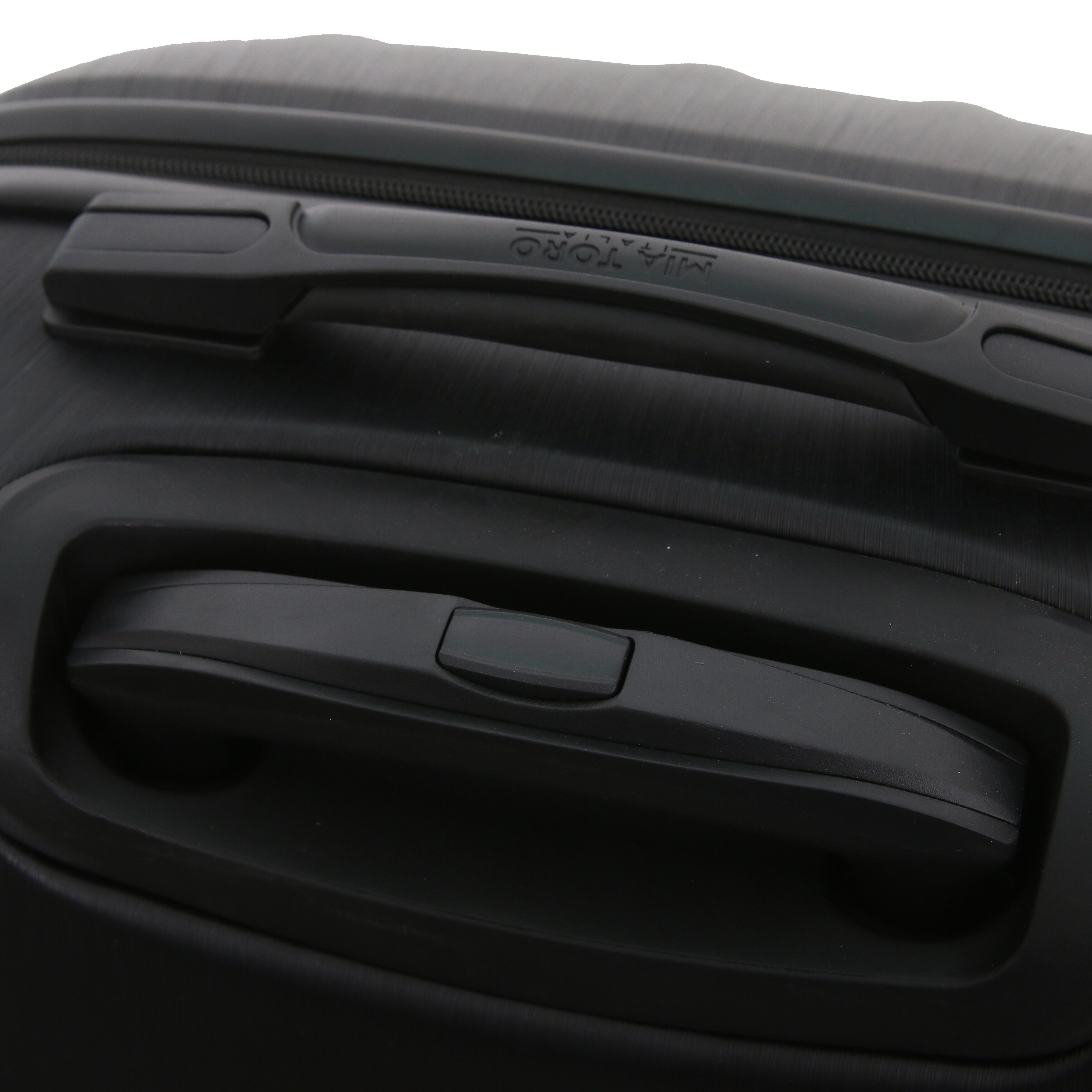 Black Mia Toro Italy Abstract Croco Hard Side Spinner Carry-on