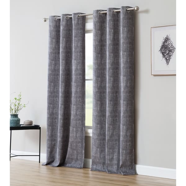 Print 84 Inch Blackout Curtain With Grommets Single Print 84 Inch Blackout Curtain With Grommets Single