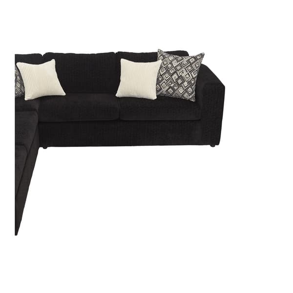 SERTA Right Facing Sofa 1100 Series by Hughes Furniture Ebony Bed
