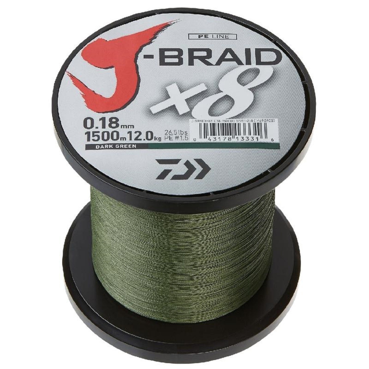 Daiwa J-Braid X8 Filler Spool 300M Multi-Color 30 lb Test