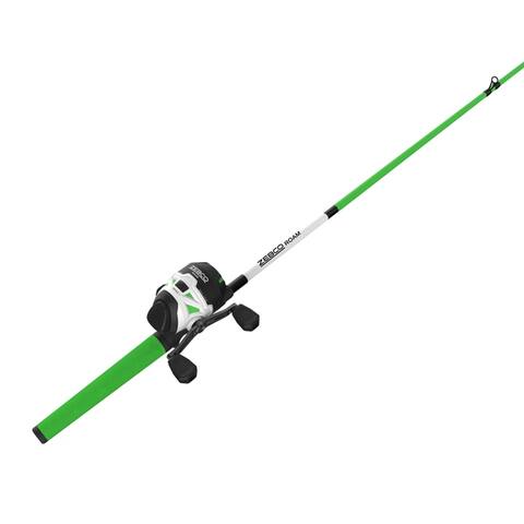Zebco Roam 3Sz Green 602M Spincast Combo 10#C