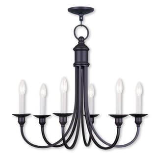 Livex Lighting Cranford 6-Light Chandelier - 26" Dia. x 23.25" H (Olde Bronze) - Chandeliers For Bedrooms by Overstock.com