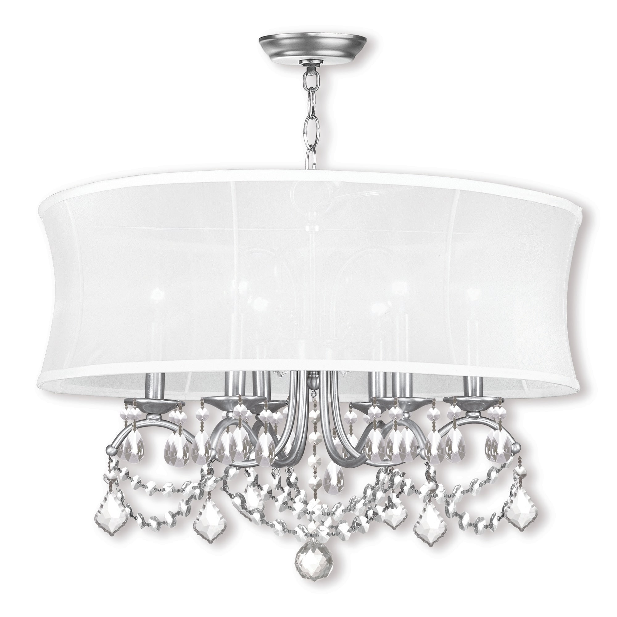 Livex Lighting Newcastle 6-Light Chandelier - 24" Dia. x 20.5" H - Chandeliers For Bedrooms by Overstock.com