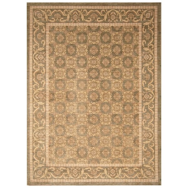 Handmade Vegetable Dye William Morris Wool Rug (Afghanistan) - 9'2 x 12'2