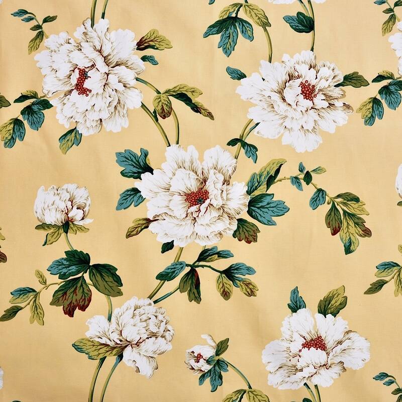 Lambrequin Blossom Cotton Curtain Panel