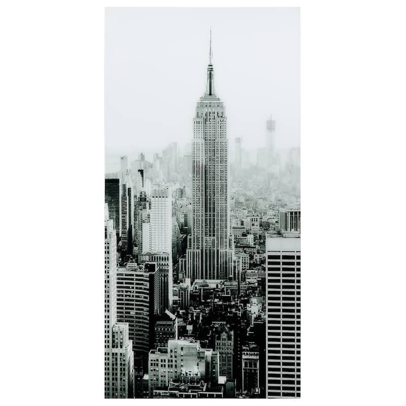 "Empire"Frameless Free Floating Tempered Art Glass Wall Art by EAD Art Coop