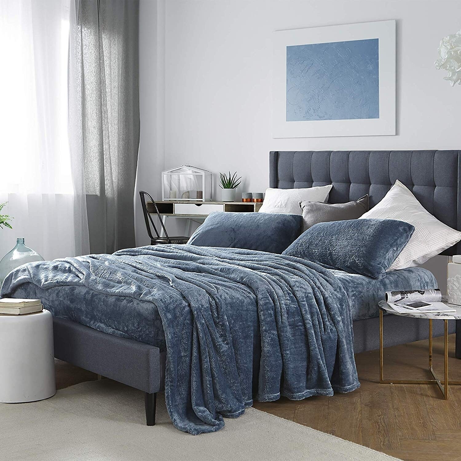 Me Sooo Comfy Bed Sheet Set - Smoke Blue - On Sale - Overstock