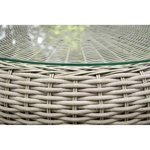 Tortuga Outdoor Round Indoor Outdoor Wicker Coffee Table Overstock 26394776