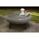 Tortuga Outdoor Round Indoor/Outdoor Wicker Coffee Table - Thumbnail 3
