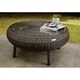 Tortuga Outdoor Round Indoor/Outdoor Wicker Coffee Table - Thumbnail 5