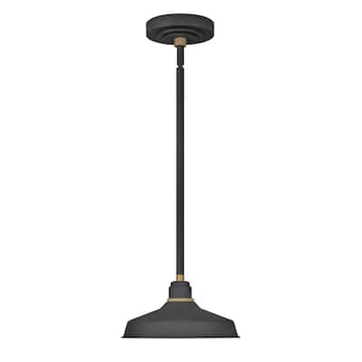Hinkley Foundry 1-Light Outdoor Pendant in Textured Black