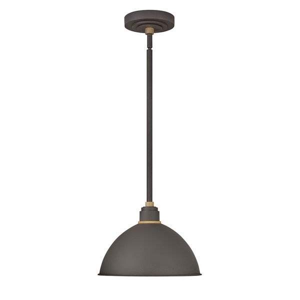 Hinkley Foundry 1-Light Outdoor Pendant in Museum Bronze. Opens flyout.