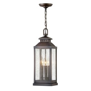 Hinkley Revere 3-Light Outdoor Pendant in Blackened Brass