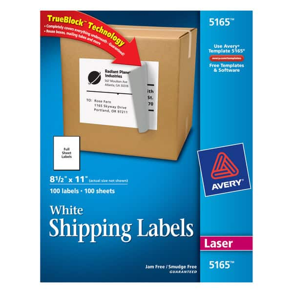 Avery Dennison 5165 Mailing Labels (Box of 100) Bed Bath & Beyond 2639492