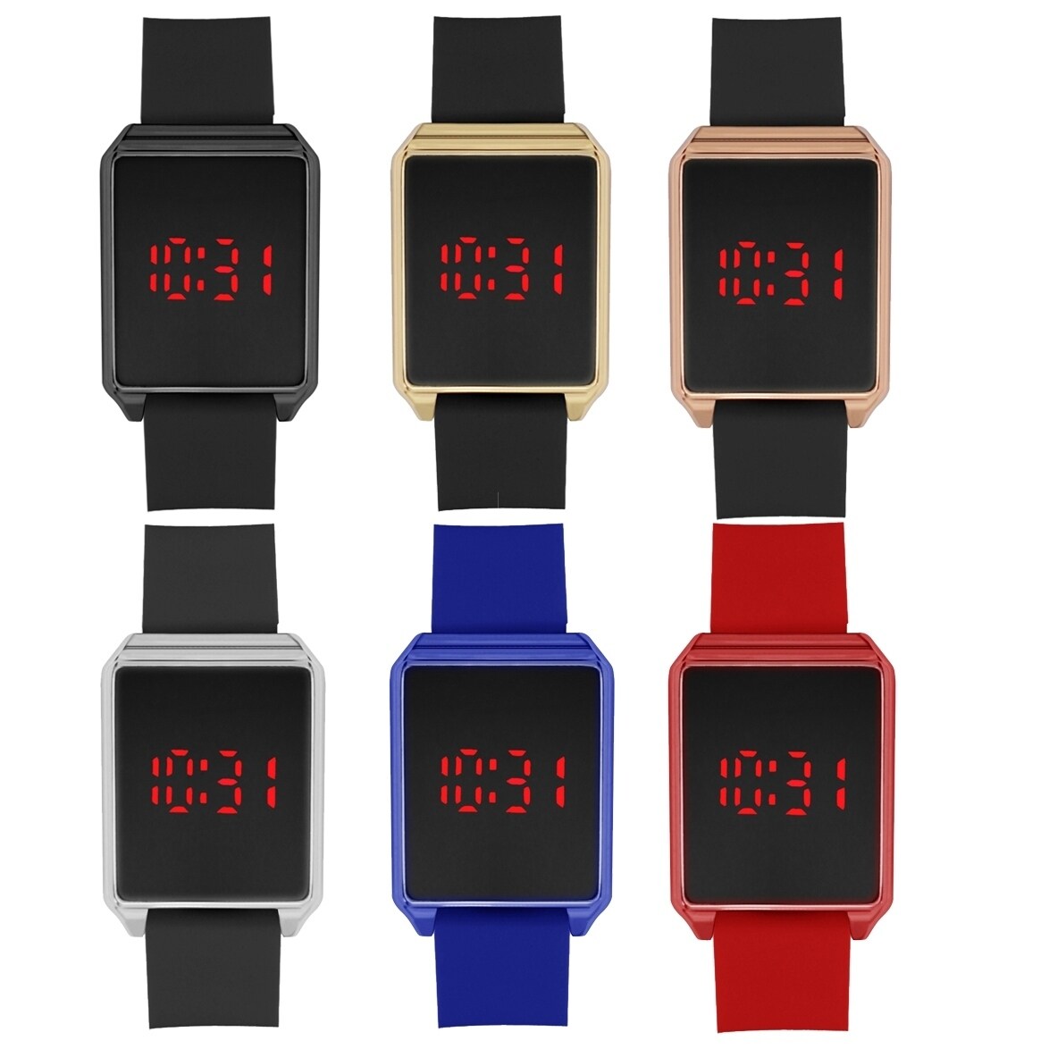 rubber led watch