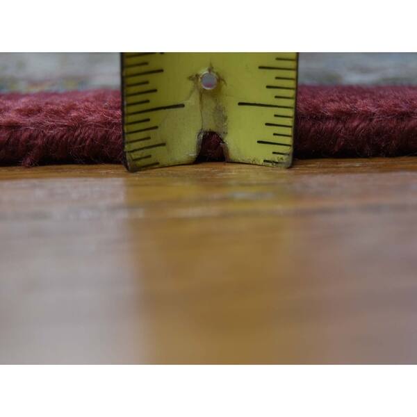 dimension image slide 1 of 2, Hand Knotted Red Fine Oriental with New Zealand Wool Oriental Rug (10'1" x 13'8") - 10'1" x 13'8"